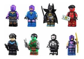 Bonecos Blocos De Montar Batman Hulk Deadpool Asa Noturna Bonecos Blocos De Montar Batman Hulk Deadpool Asa Noturna