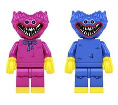 Bonecos Blocos De Montar Dupla Poppy Huggy Wuggy Kissy Missy