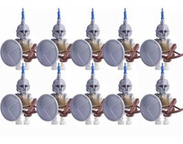 Bonecos Blocos De Montar Exército Mortos Vivos Prata Kit C/4