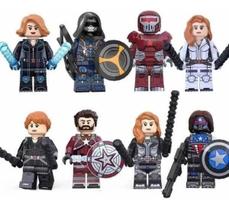 Bonecos Blocos De Montar Filme Viúva Negra Marvel