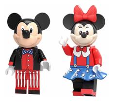 Bonecos Blocos De Montar Mickey Minnie Festa Disney