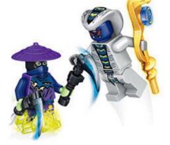 Bonecos Blocos De Montar Ninja Fantasma Vs Rattla Ninjago