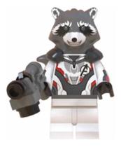 Bonecos Blocos De Montar Rocket Raccoon Os Vingadores