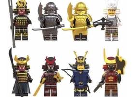 Bonecos Blocos De Montar Samurai Ninja Ninjago Black Set