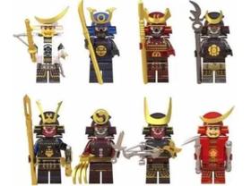 Bonecos Blocos De Montar Samurai Ninja Ninjago White Set