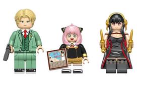 Bonecos Blocos De Montar Spy Family Loid Yor Anya Forger