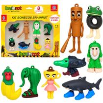Bonecos Brainrot Meme Virais Infantil Caixa 8 Personagens