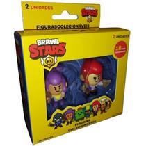 Bonecos Brawl Stars Pack 2 Personagens Colt e Shelly Multikids