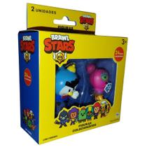 Bonecos Brawl Stars Pack 2 Personagens Mister P e Tara Multikids
