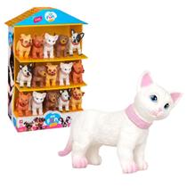 Bonecos Coleção My Fun Pets Gatinha Brinquedo Menino Menina