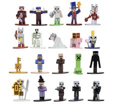 Bonecos Colecionáveis Minecraft Nano Metalfigs Jada Toys - Pacote com 20