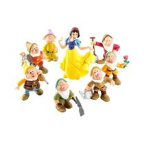 Bonecos Da Princesa Disney Branca De Neve E Os Sete Anões, 8 Peças/Conjunto, Modelos De Brinquedo