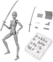 Bonecos de ação ABROBROKI Body-Kun DX e Body-Chan DX PVC 14,5 cm
