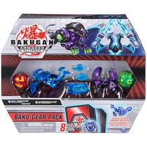 Bonecos de ação Bakugan Baku-Gear, pacote com 4 bonecos Nillious Ultra