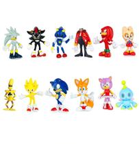 Bonecos de ação BAMMY Sonic Hedgehog 3", pacote com 10