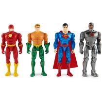 Bonecos de ação DC Comics Justice League, pacote com 4, 10 cm para crianças a partir de 3 anos