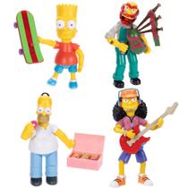 Bonecos de ação Disney The Simpsons, pacote com 4, 13 cm, Wave 1