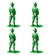 Bonecos de ação evqosiv Funny Green Army Man, pacote com 4 polegadas