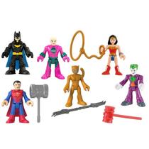 Bonecos de ação Fisher-Price Imaginext DC Super Heroes vs. Villains, pacote com 6