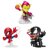 Bonecos de ação Hasbro Marvel Spider-Man Mighty-Verse, pacote com 3