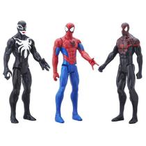 Bonecos de ação Hasbro Spider-Man Titan Hero Series, pacote com 3