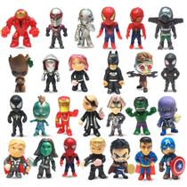 Bonecos de ação LAIMU Mini Superheroes 26 unidades para meninos de 1,6 polegadas