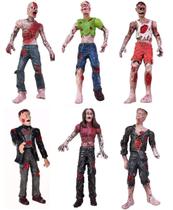Bonecos de ação Lynkaye Zombie Dolls Walking Dead 10 cm 6 unidades