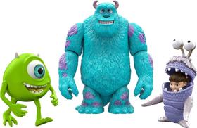 Bonecos de Ação Mattel Disney Pixar Monsters Inc - Pacote com 3