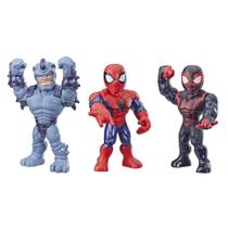 Bonecos de Ação Playskool Heroes Mega Mighties Marvel - Pacote com 3