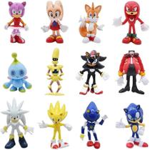 Bonecos de ação ROCFAR Sonic Toy The Hedgehog 4-6 cm de altura (12)