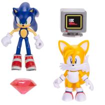 Bonecos de ação Sonic The Hedgehog articulados de 4 polegadas, 2PK Bonecos de ação Sonic The Hedgehog articulados de 4 polegadas, 2PK