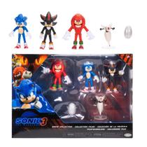 Bonecos de ação Sonic The Hedgehog Movie de 6 cm com acessório