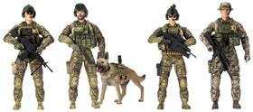 Bonecos de ação Sunny Days Entertainment Elite Force Army Ranger, pacote com 5 Bonecos de ação Sunny Days Entertainment Elite Force Army Ranger, pacote com 5