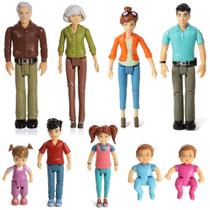 Bonecos de Ação Sweet Li'l Family Dollhouse People - Conjunto com 9 Peças