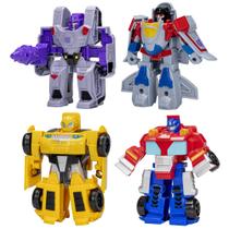 Bonecos de Ação Transformers - Pacote com 4 Heróis vs Vilões