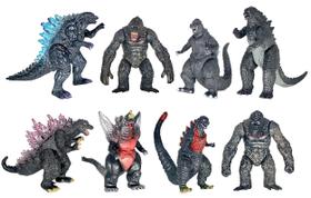 Bonecos de ação TWCare King Kong vs Godzilla 8 unidades