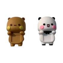 Bonecos De Ação Urso Panda Kawaii, Enfeite De Carro E Celular Bubu Dudu Fofo, Bonecos De Anime Para