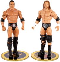 Bonecos de ação WWE The Rock vs Triple H 15cm Championship