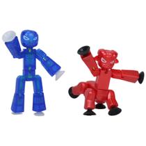 Bonecos de ação Zing StikBot Dual Pack Grim Indigo + Kyron Red
