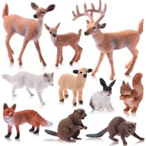 Bonecos de animais da floresta Toy Chalyna de 10 peças para crianças