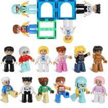 Bonecos de brinquedo magnéticos Mruikeny 12 peças STEM Kids Play Bonecos de brinquedo magnéticos Mruikeny 12 peças STEM Kids Play