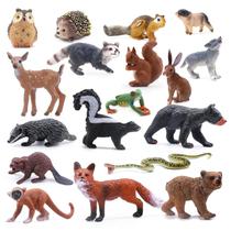Bonecos de brinquedo SIENON Forest Animals, 18 unidades para coberturas de bolo