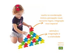 Bonecos de encaixar equilibristas 32 peças maral