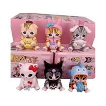 Bonecos De Gato Sanrio Fofos: Caixa Surpresa Misteriosa Com Cães Melody E Pudding Para Fantasia E Bonecos De Gato Sanrio Fofos: Caixa Surpresa Misteriosa Com Cães Melody E Pudding Para Fantasia E
