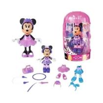 Bonecos De Moda Mickey Mouse E Minnie Disney: Figuras De Anime Com Roupas Intercambiáveis E Enfeites Bonecos De Moda Mickey Mouse E Minnie Disney: Figuras De Anime Com Roupas Intercambiáveis E Enfeites
