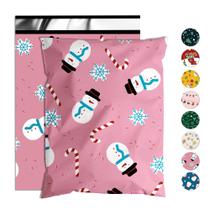 Bonecos de neve impermeáveis Poly Mailer Jowlroel 37x48 cm 50 unidades
