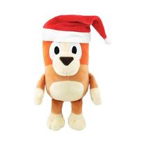 Bonecos De Pelúcia Bluey Bingo 20/30CM Com Chapéu De Natal, Olhos De Estrela Brilhante, Brinquedos