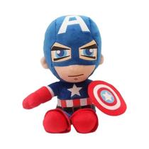 Bonecos de Pelúcia Marvel Avengers - 27cm - Homem-Aranha, Capitão América e Homem de Ferro