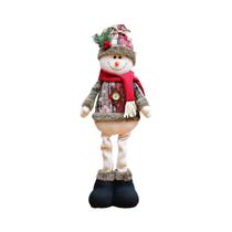 Bonecos Decorativos De Natal 3PCS, Rena, Boneco De Neve E Papai Noel Em Pé, Ornamento De Ano Novo,