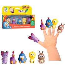 Bonecos Dedos Galinha Pintadinha Miniaturas 5 Peças Infantil - Cardoso Toys